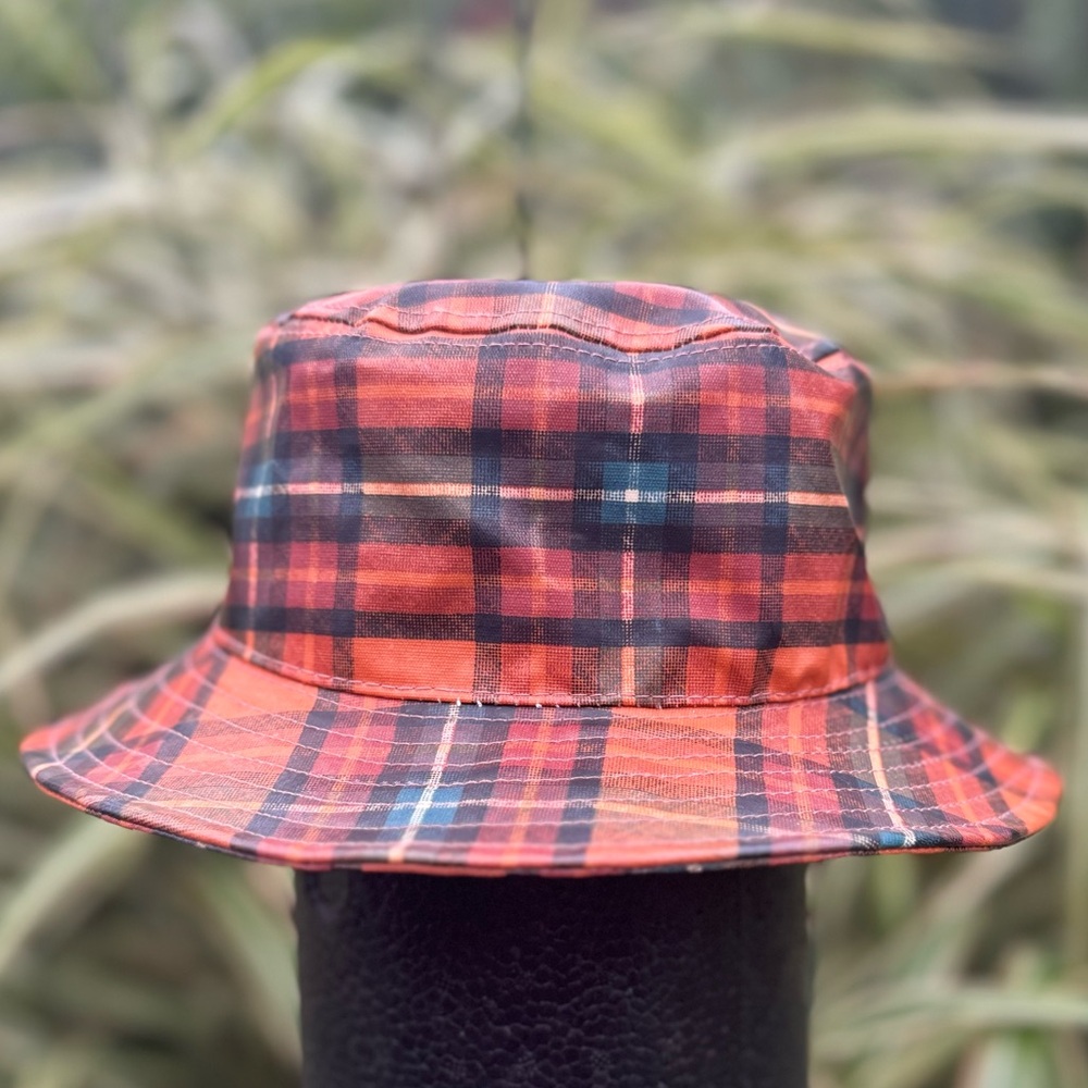 Urban Outfitters Rain Hat Plaid Bucket One Size Streetwear Y2K Skateboard Unisex